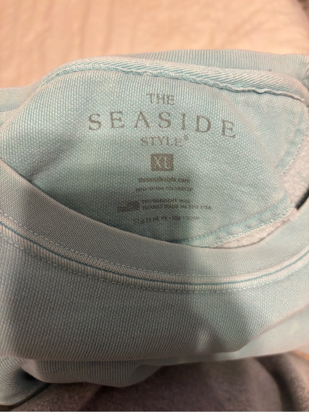 The Seaside Style Women's Light Blue Sweatshirt Hoodie
